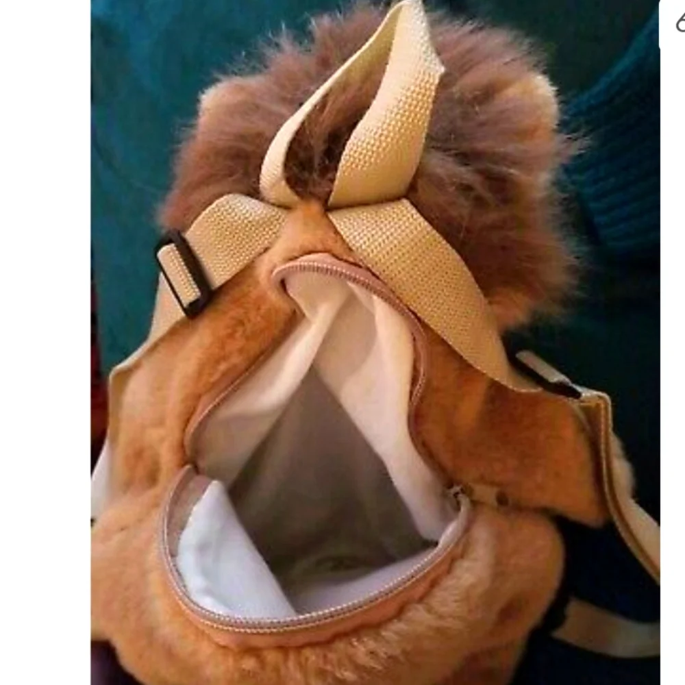 FREE SHIPPING! Born in Africa Wildlife Collection Lion Cub Plush Backpack  18